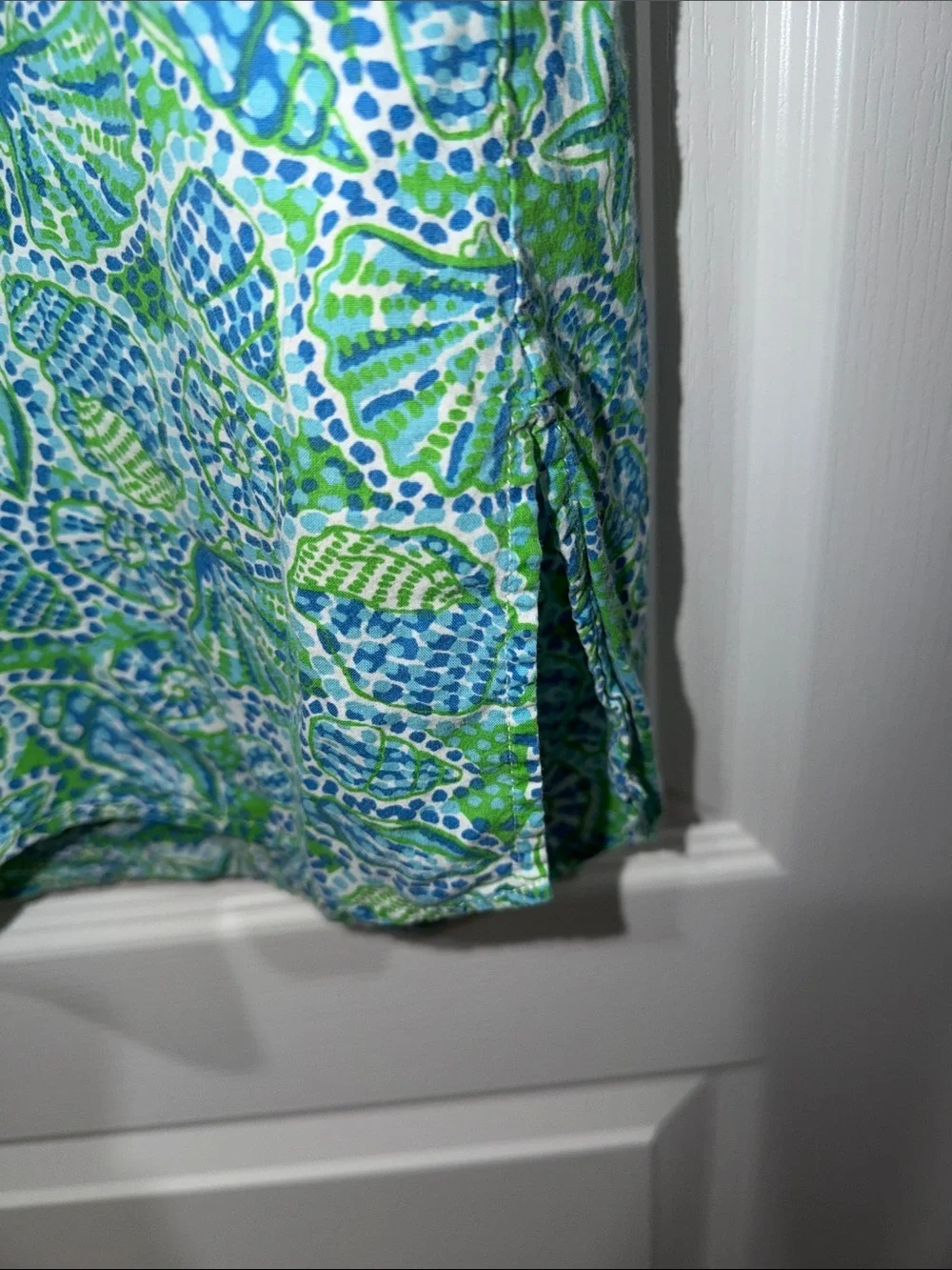 Hatley Blue & Green Patterned Women's Tunic swim cover up beach print small